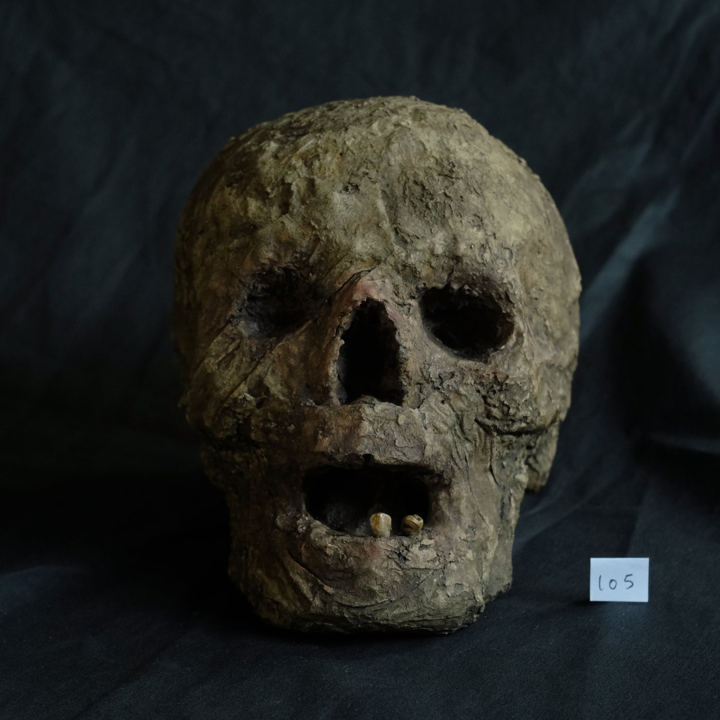 Replica mummified head