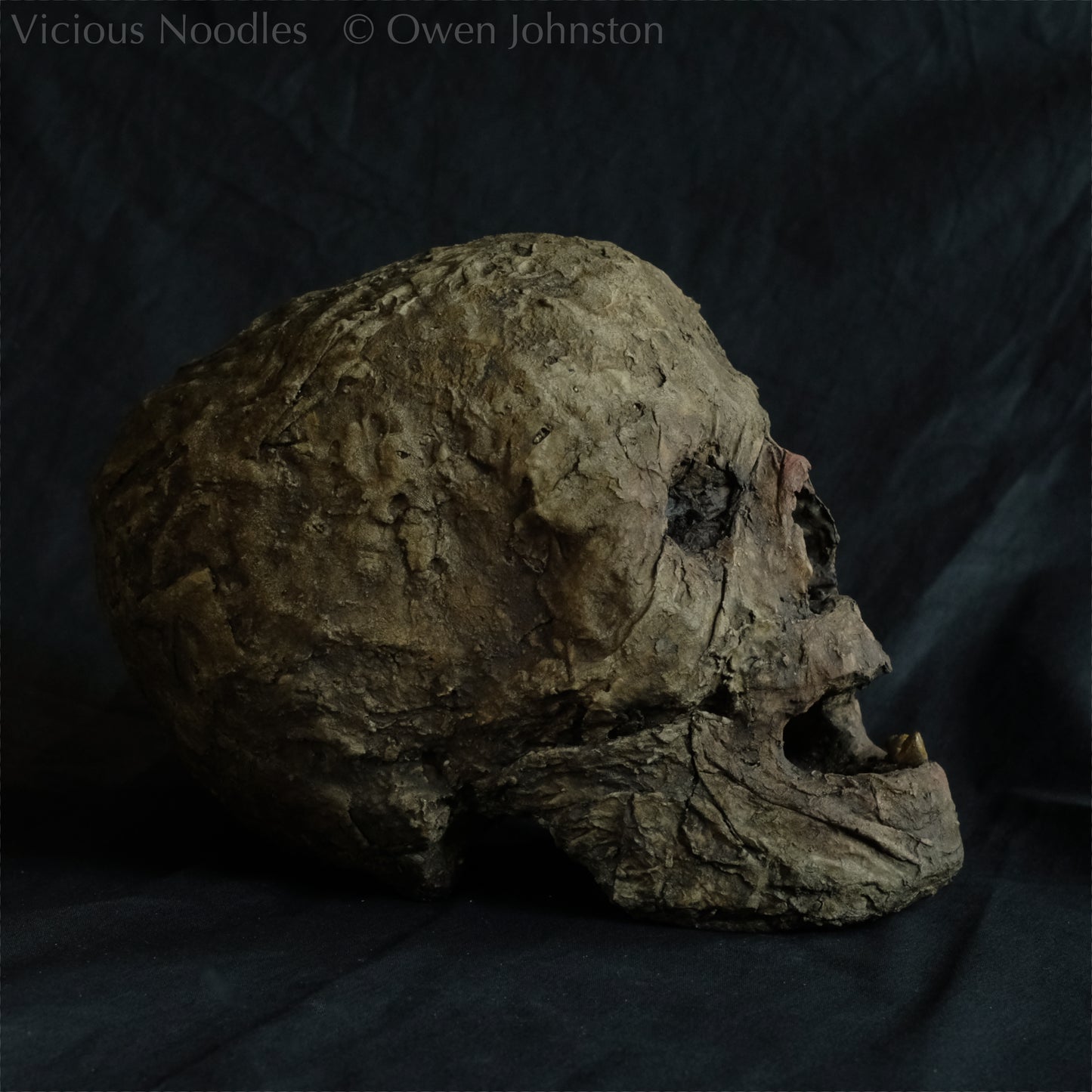 Replica mummified head