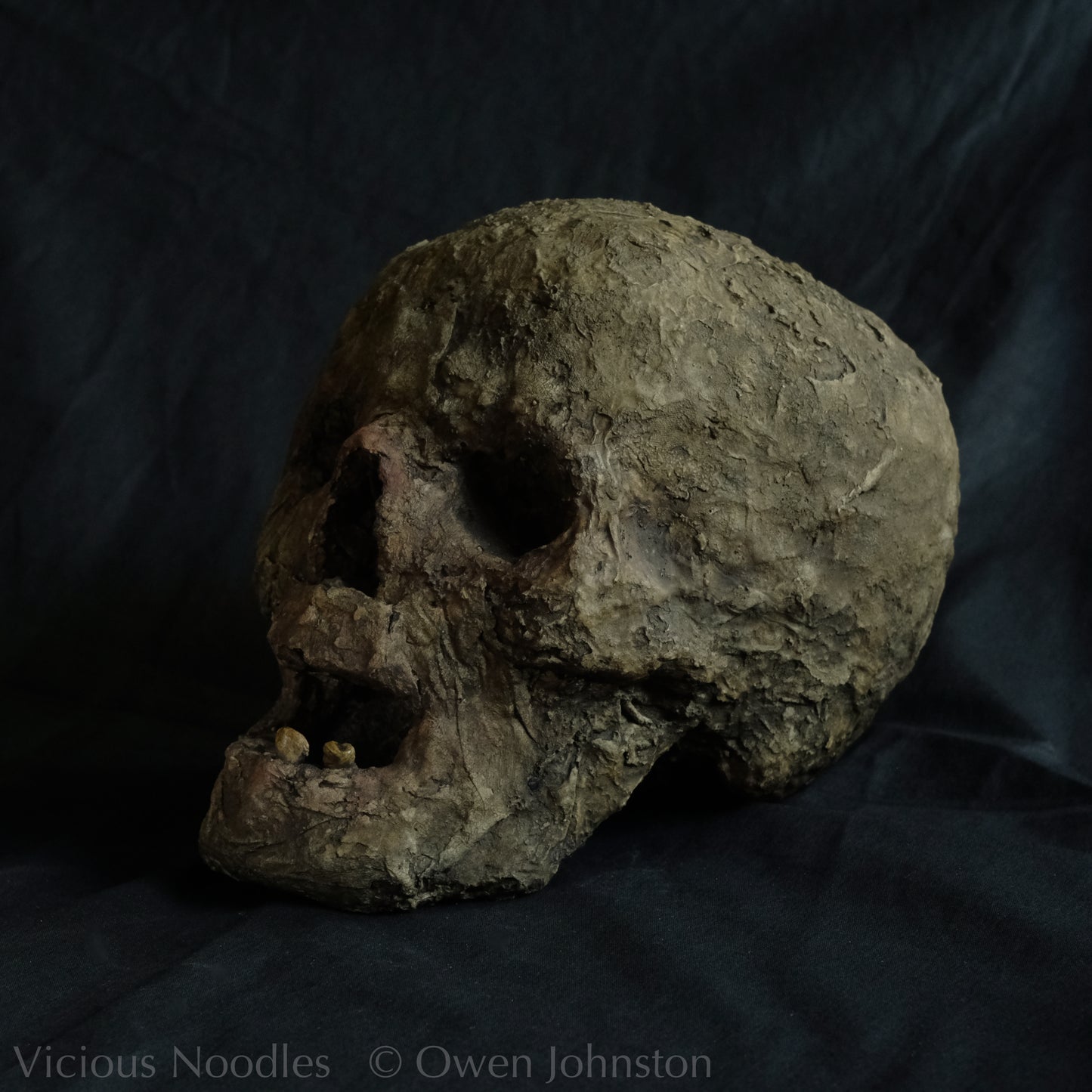 Replica mummified head